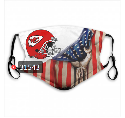 NFL 2020 Kansas City Chiefs #43 Dust mask with filter
